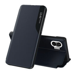 Husa Nothing Phone (1) Eco Leather View flip tip carte, albastru