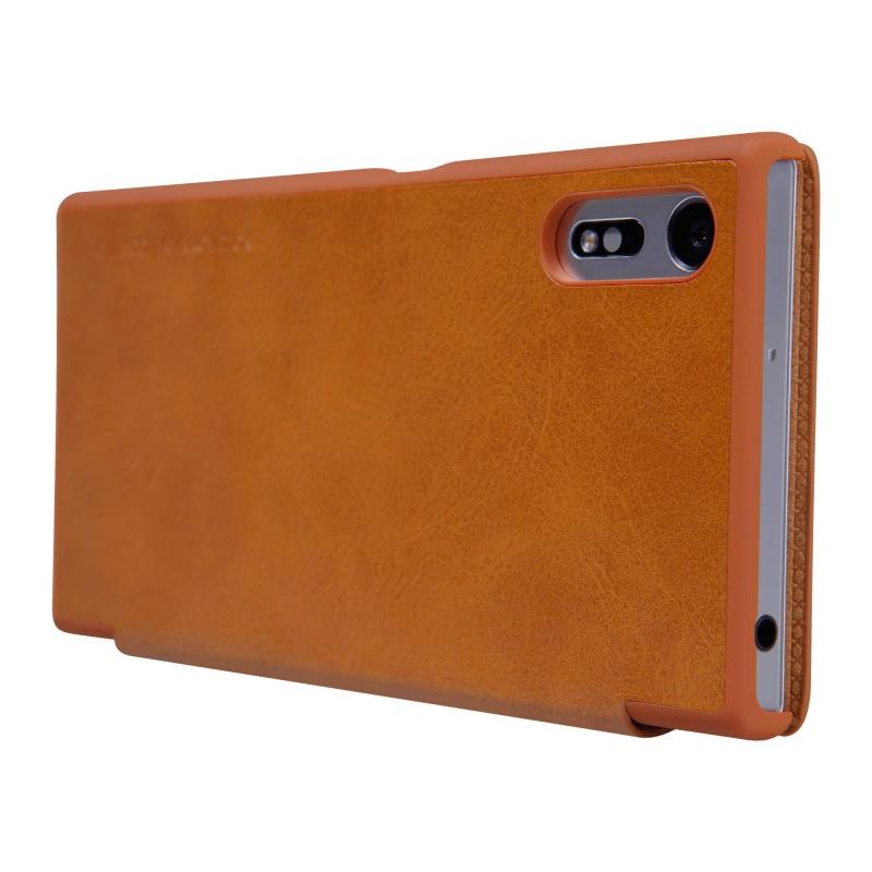 Husa Sony Xperia XZ Premium Flip Nillkin QIN Maro