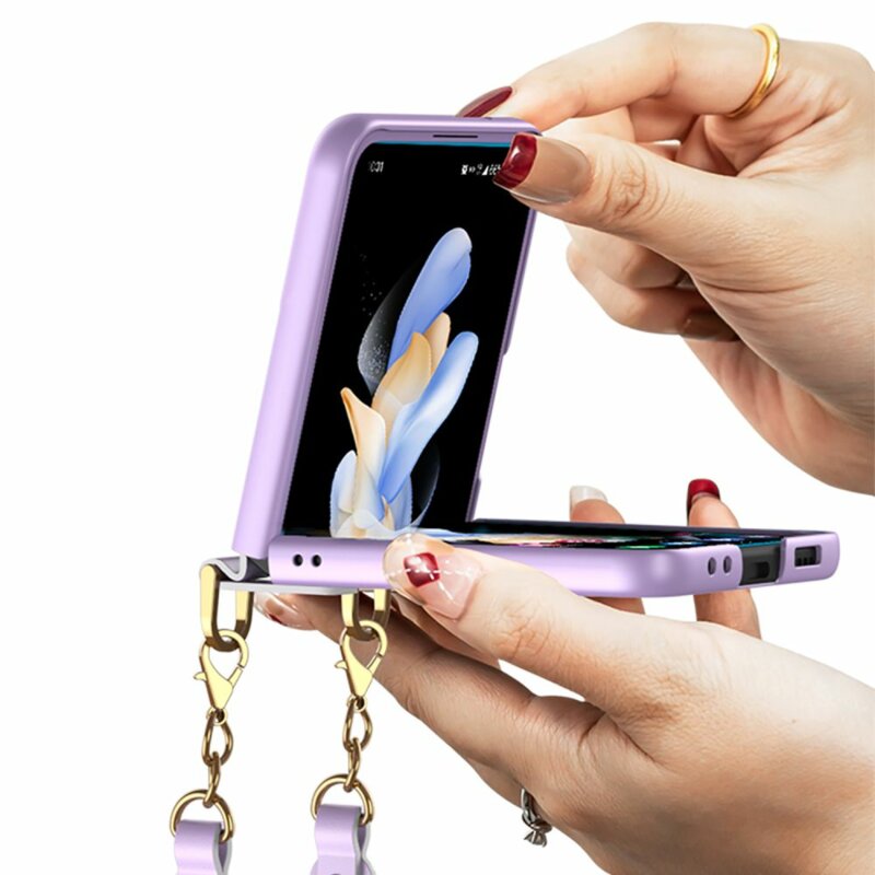 Husa Samsung Galaxy Z Flip4 Tech-Protect Icon Chain, violet