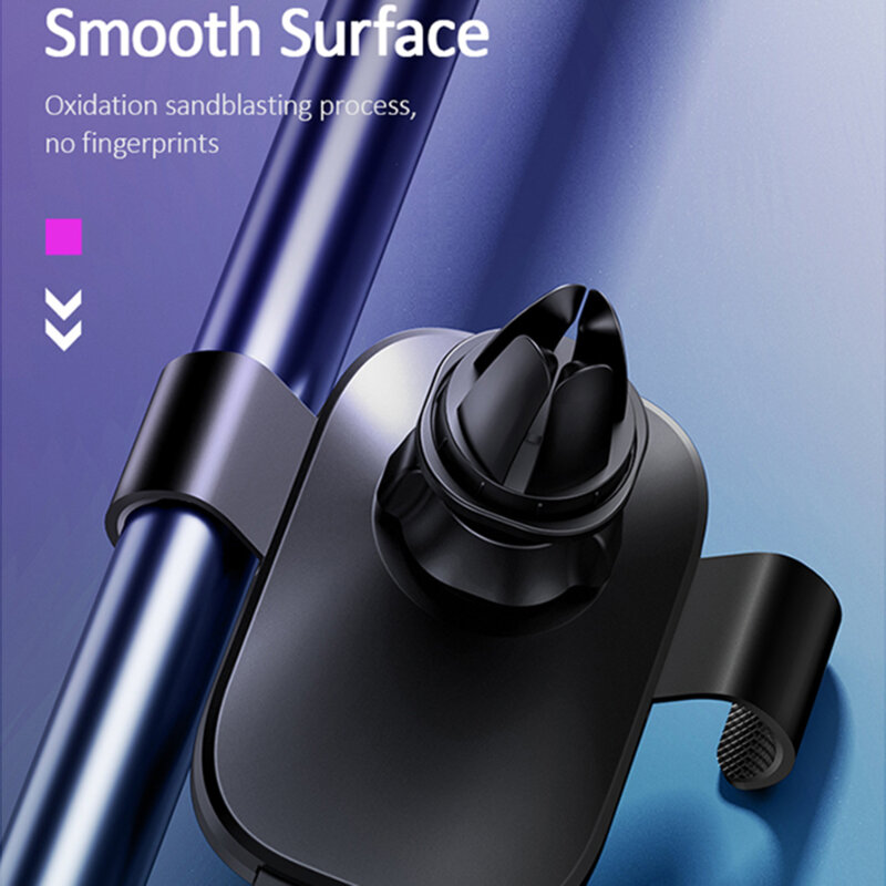 Suport auto telefon pentru grila de ventilatie Usams, negru, US-ZJ052