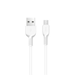 Cablu de date USB - Micro-USB Hoco X13, 2.4A - Alb