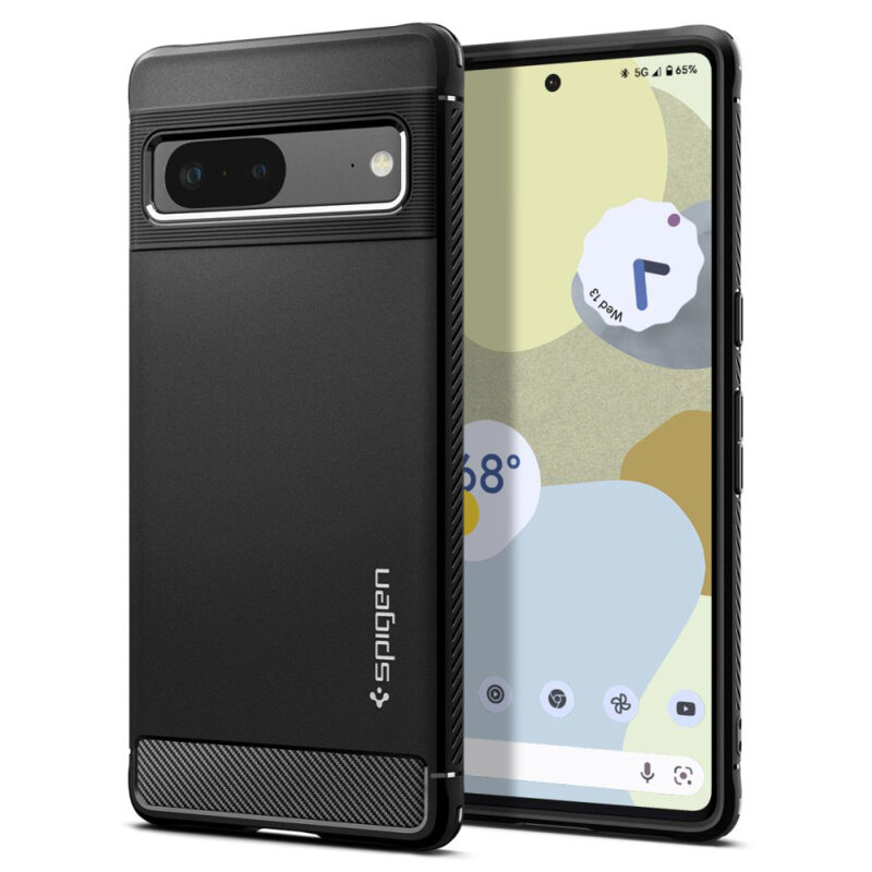 Husa Google Pixel 7 Spigen Rugged Armor, negru