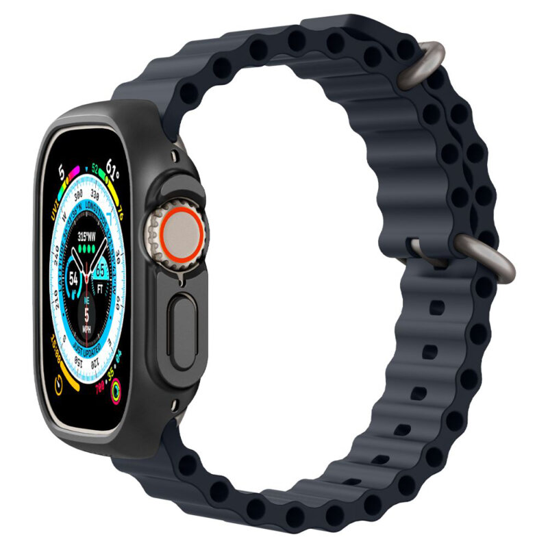 Husa Apple Watch Ultra Spigen Thin Fit, negru