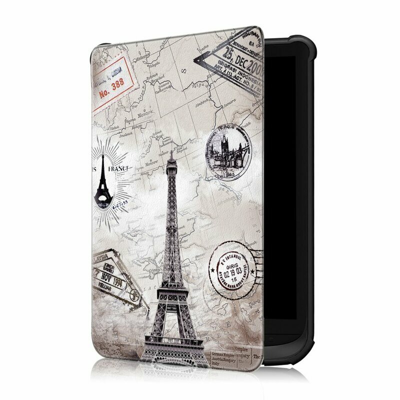 Husa PocketBook Touch Lux 5 PB628 Tech-Protect Smartcase, Paris