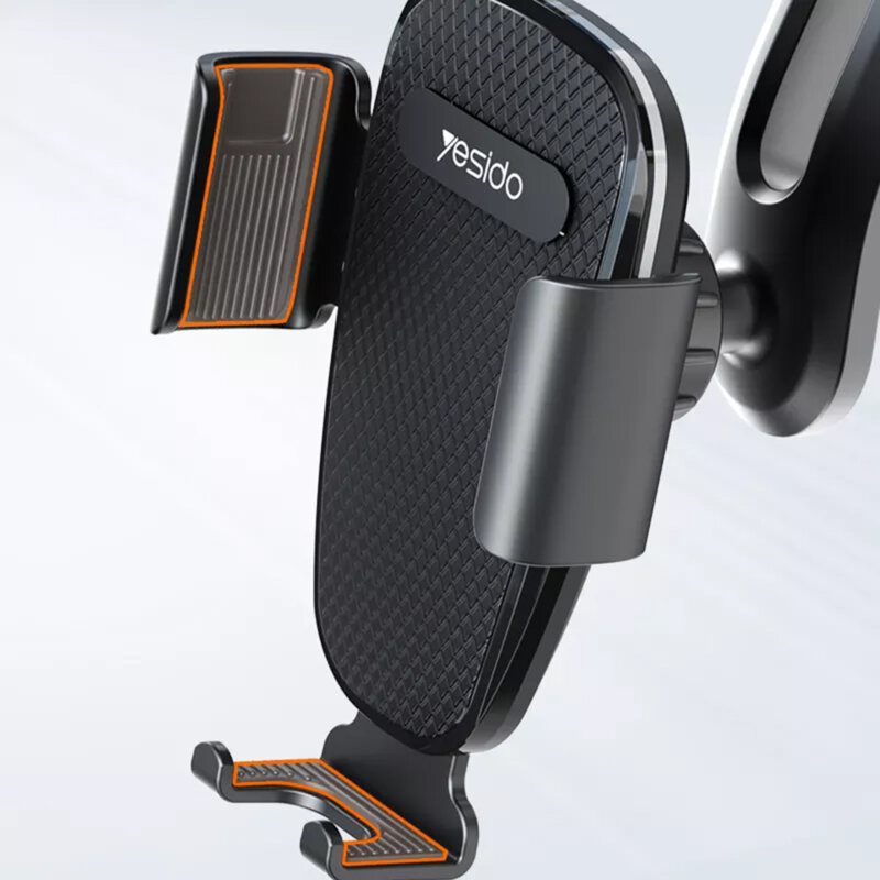 Suport telefon auto Yesido C105, grila ventilatie, negru
