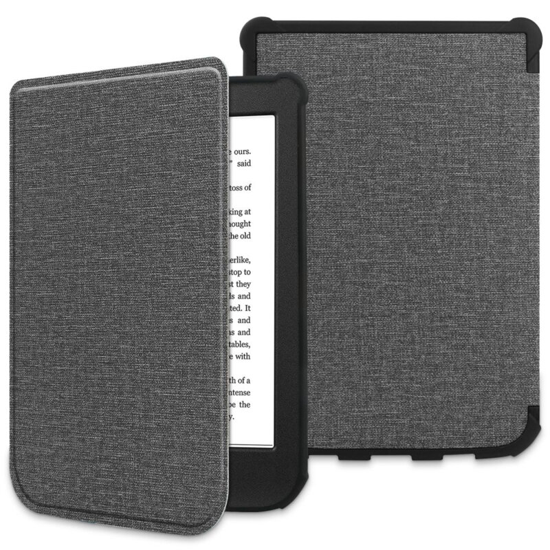 Husa PocketBook Touch Lux 4 PB627 Tech-Protect Smartcase, gri