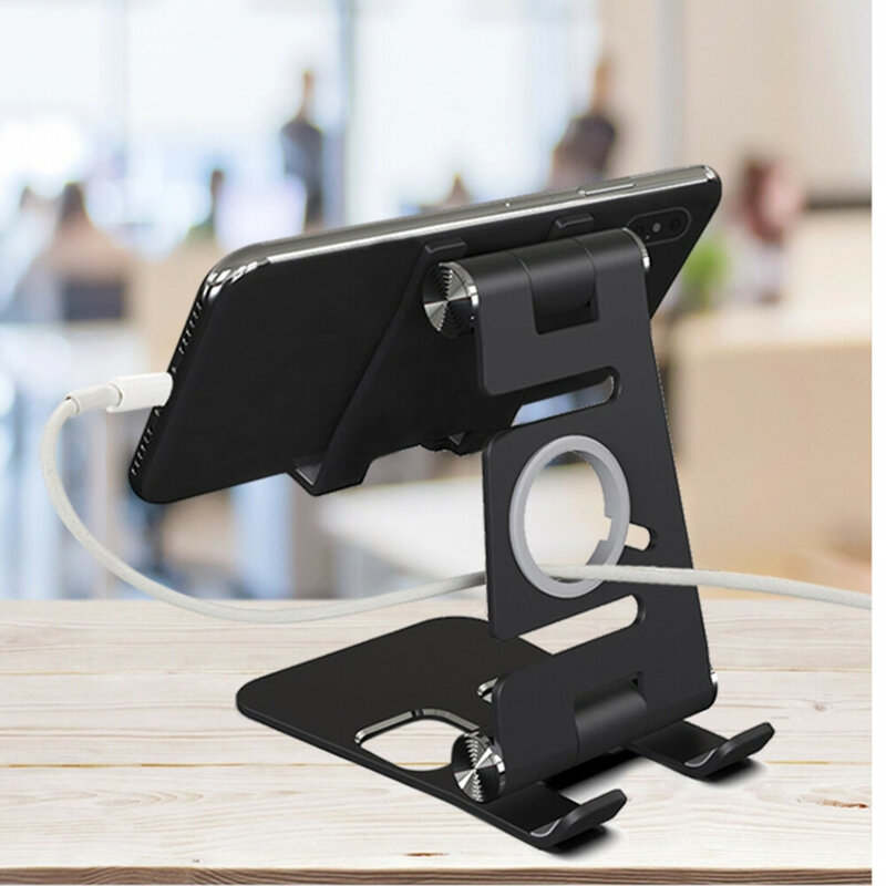 Suport birou telefon, tableta, smartwatch Techsuit, negru, RX-2010