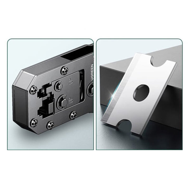 Cleste sertizare cablu internet RJ45 Ugreen, verde, 70683