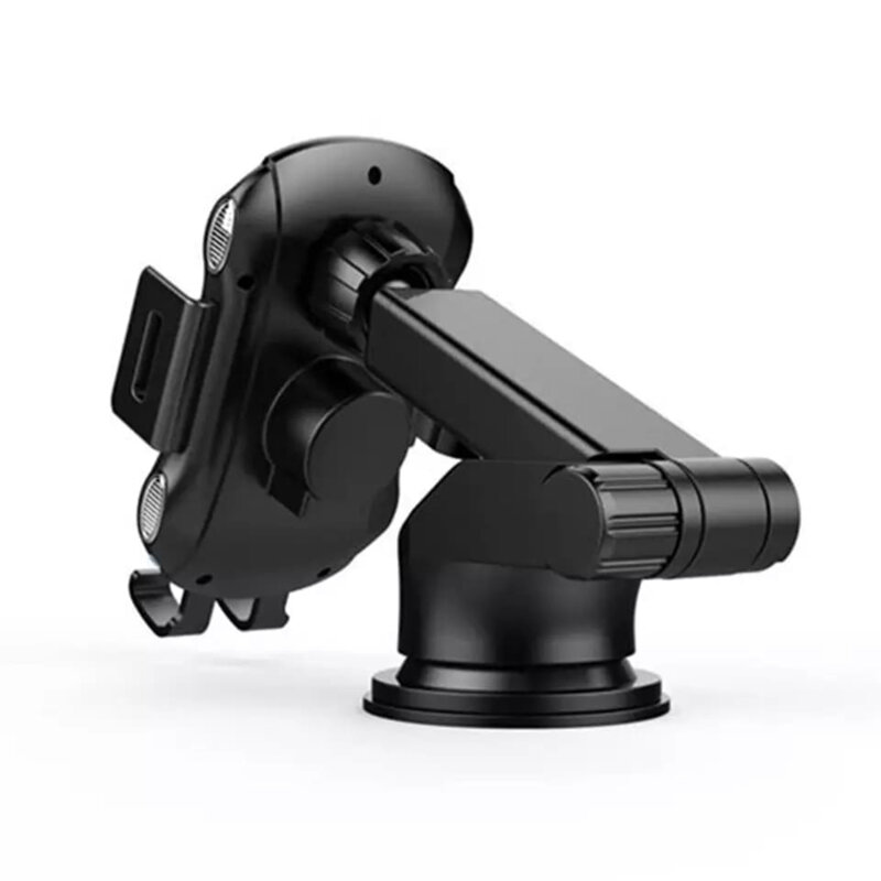 Suport auto cu incarcare wireless parbriz/bord/grila 10W Techsuit, CAPD032