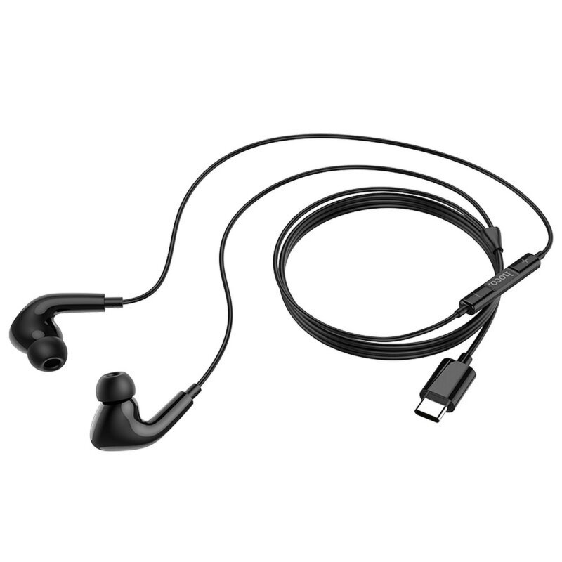 Casti in-ear Type-C cu microfon Hoco M1 Pro, 1.2m, negru