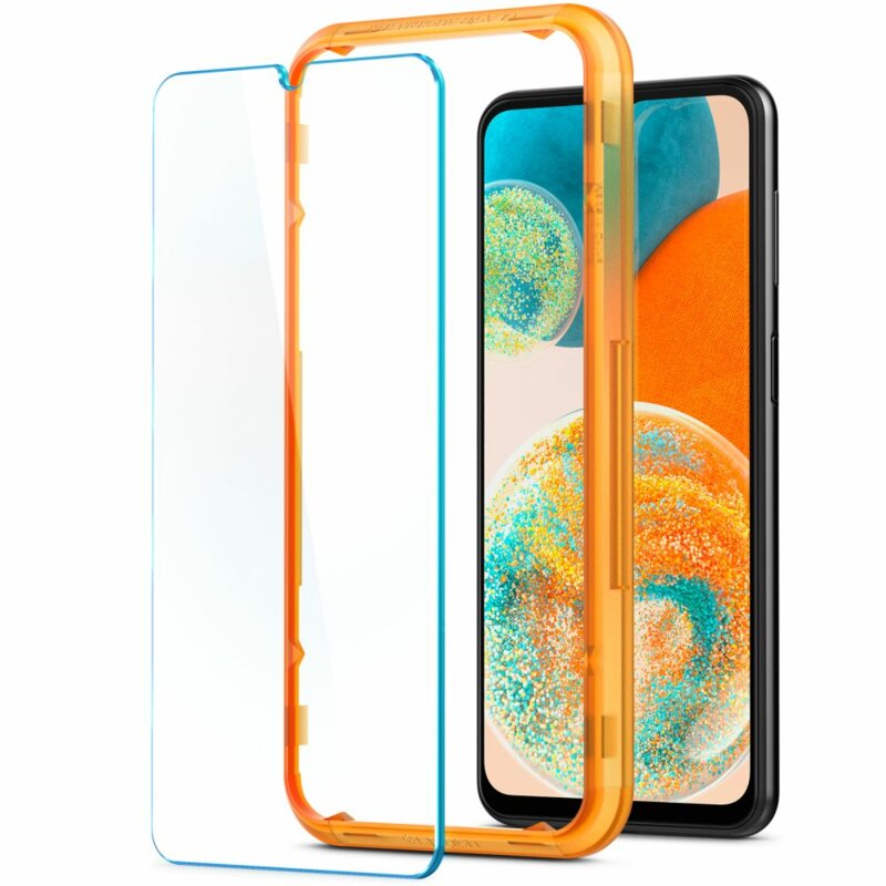 [Pachet 2x] Folie sticla Samsung Galaxy A23 Spigen Glas.tR Align Master, clear