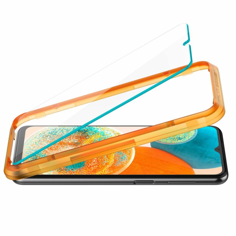 [Pachet 2x] Folie sticla Samsung Galaxy A23 Spigen Glas.tR Align Master, clear