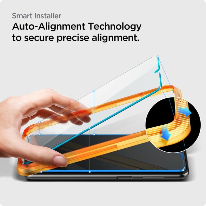 [Pachet 2x] Folie sticla Samsung Galaxy A23 Spigen Glas.tR Align Master, clear