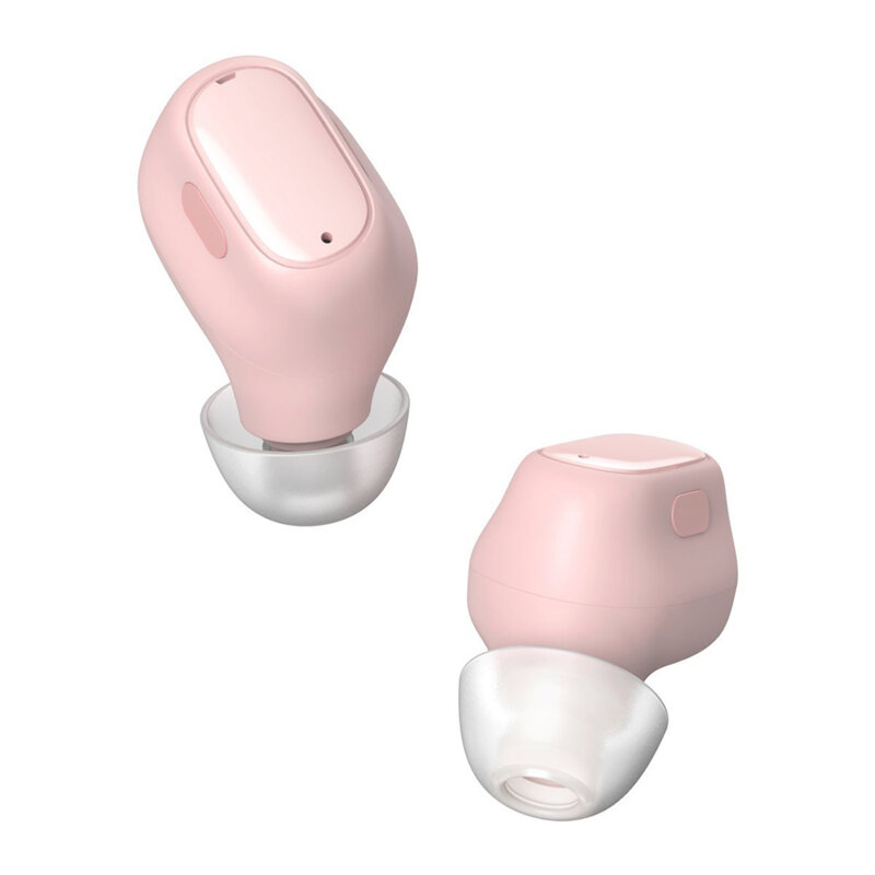 Casti Bluetooth 5.3 Baseus WM01, TWS earbuds, roz, NGTW240004