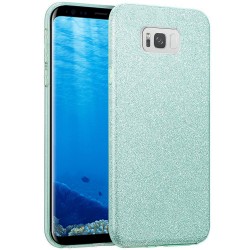 Husa Samsung Galaxy S8 Color TPU Sclipici - Albastru