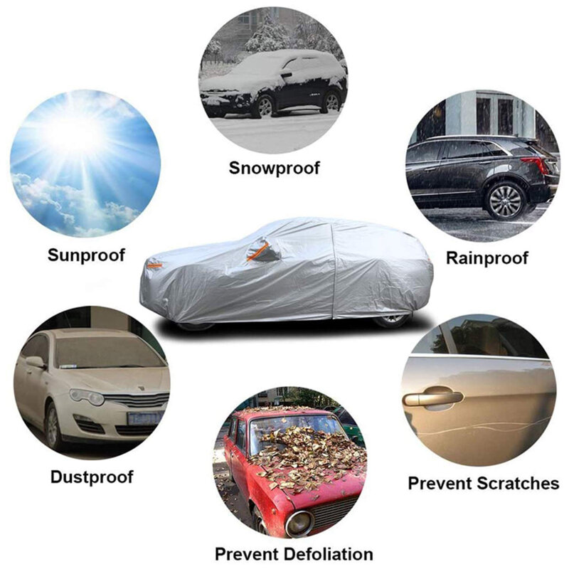 Prelata auto SUV, husa masina impermeabila Techsuit 3YXL, 510x200x175cm, UCD-J3