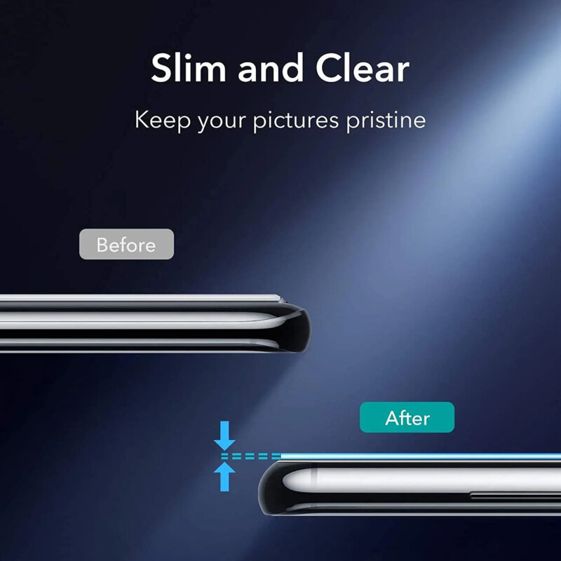 Folie camera Realme 8 Techsuit Full Glass, negru