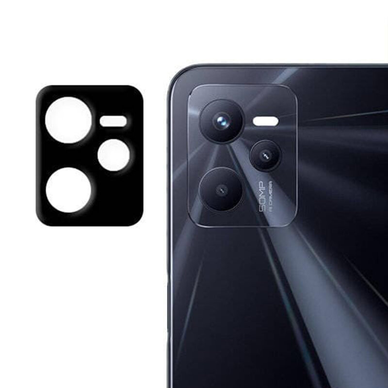 Folie camera Realme C35 Techsuit Full Glass, negru