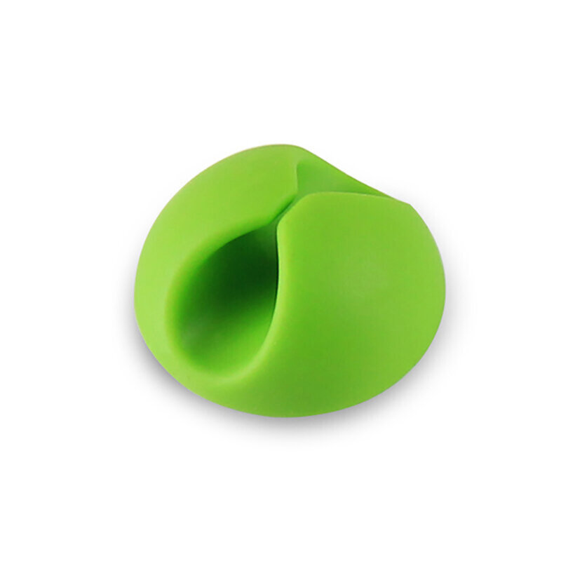 Organizator cabluri cu adeziv pentru birou Techsuit, verde