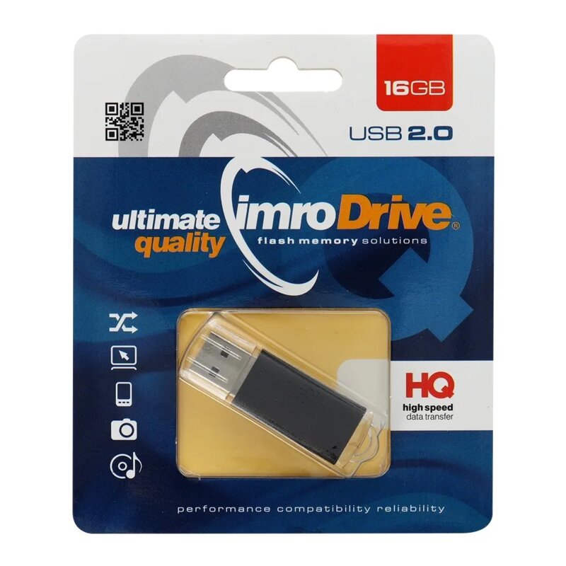 Stick de memorie USB 2.0 16GB Imro, negru