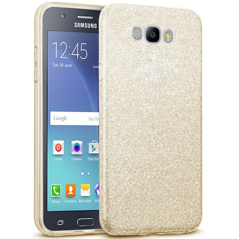 Hectares total theme Husa Samsung Galaxy J5 2016 J510 Color TPU Sclipici - Auriu - CatMobile