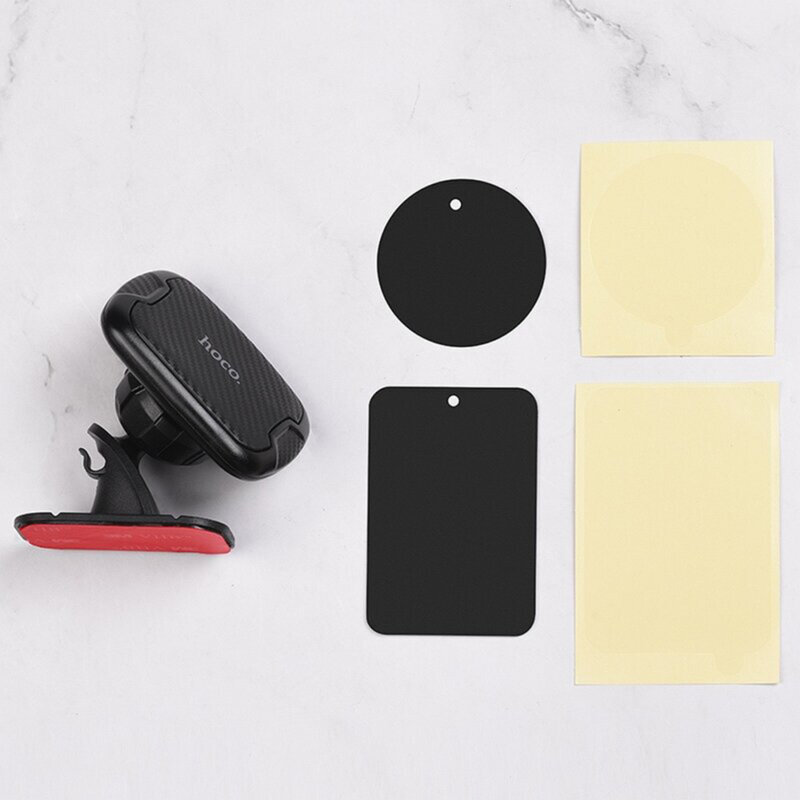 Suport telefon auto magnetic Hoco CA66 cu adeziv, negru