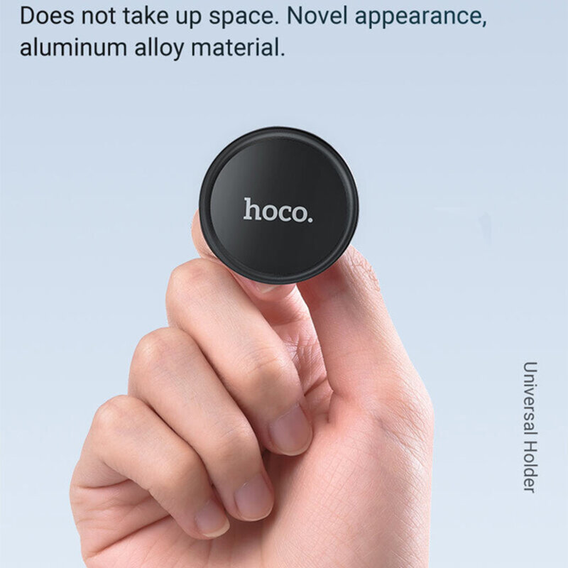 Suport telefon auto magnet Hoco CA69, grila ventilatie, argintiu