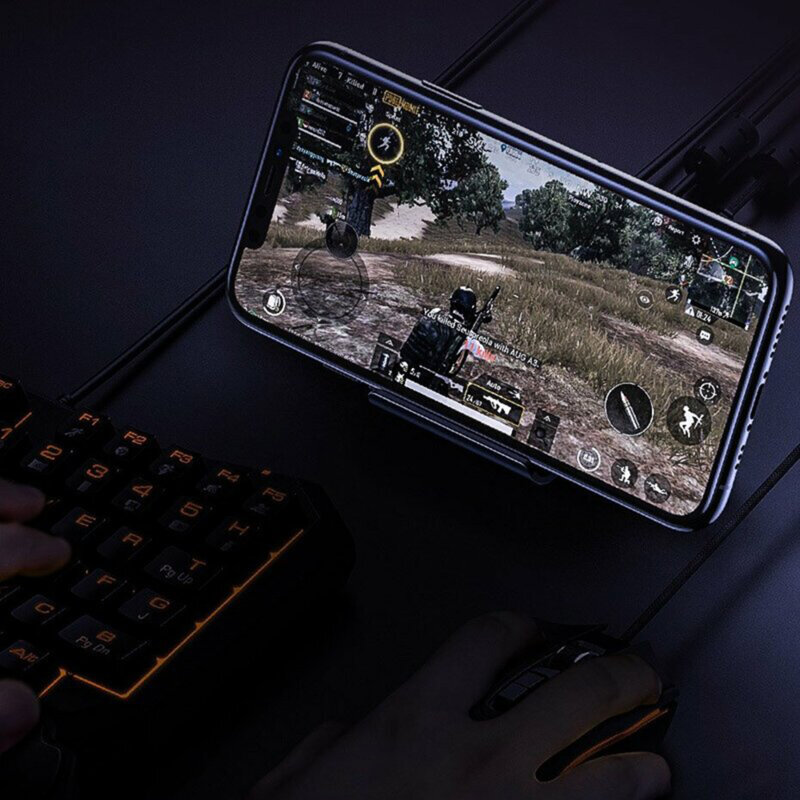 Adaptor mouse si tastatura Baseus, 2x USB, Type-C, negru, GMGA01-01