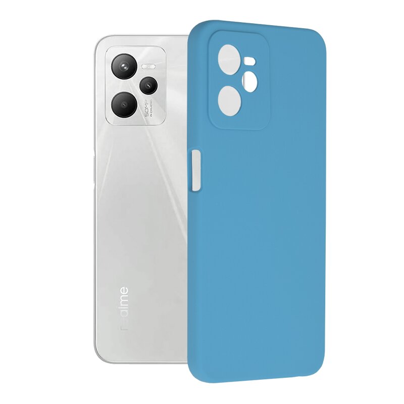 Husa Realme C35 Techsuit Soft Edge Silicone, albastru
