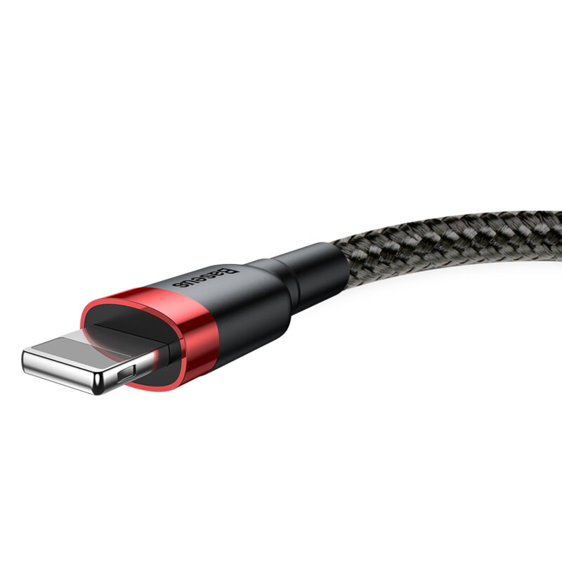 Cablu de date USB QC3.0 la Lightning Baseus, 2.4A, 1m, CALKLF-B19
