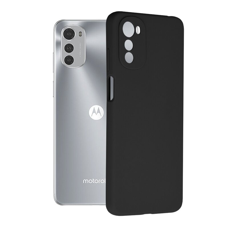 Husa Motorola Moto E32 Techsuit Soft Edge Silicone, negru