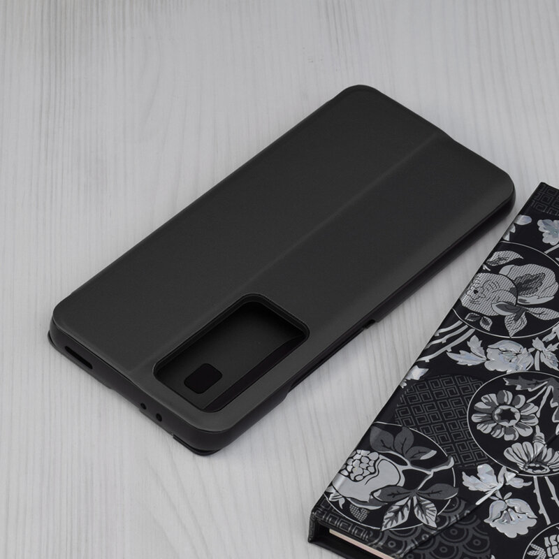 Husa Xiaomi 12T Eco Leather View flip tip carte, negru