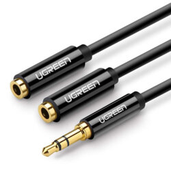 Cablu audio Ugreen, adaptor Splitter Jack 3.5mm, 25cm, 20816