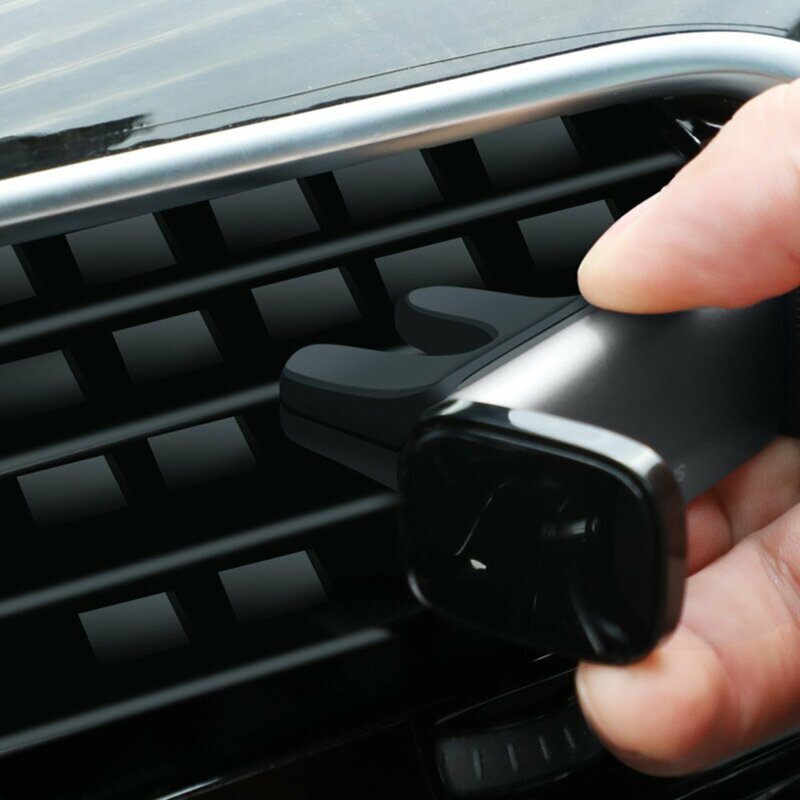Mini suport auto telefon grila ventilatie Baseus, negru, SUGP-01
