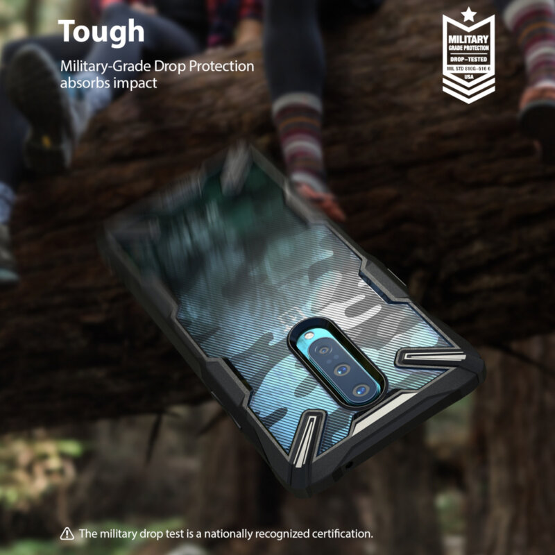 Husa OnePlus 8 Ringke Fusion X - Turquoise Green