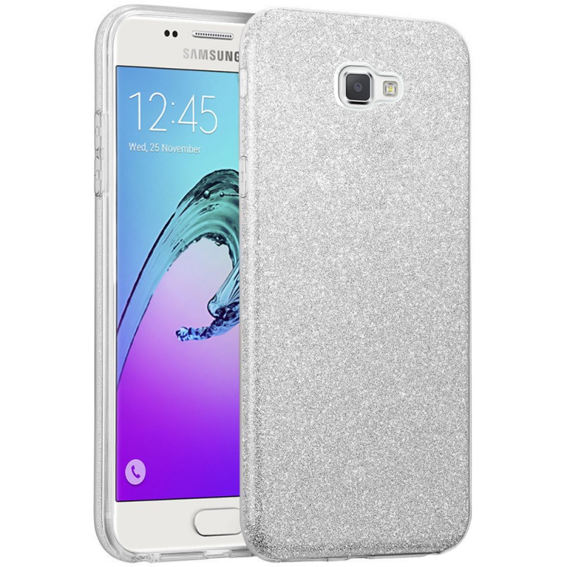 Husa Samsung Galaxy A5 2017 A520 Color TPU Sclipici - Argintiu