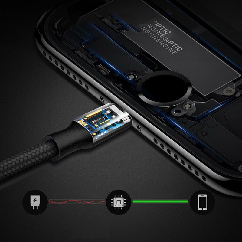 Cablu de date Lightning Micro-USB 3A, 1.2m Baseus, CAML-SU01