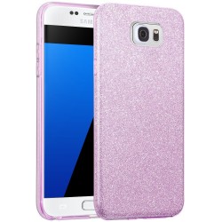 Husa Samsung Galaxy S6 Edge G925 Color TPU Sclipici - Mov