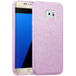 Husa Samsung Galaxy S7 Edge Color TPU Sclipici - Mov