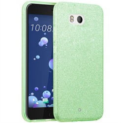 Husa HTC U11 Color TPU Sclipici - Verde