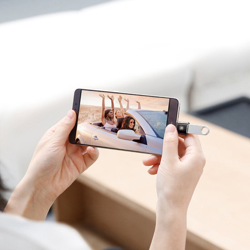 Adaptor OTG USB-C 2.4A, 480Mbps Baseus, negru, CATOTG-01