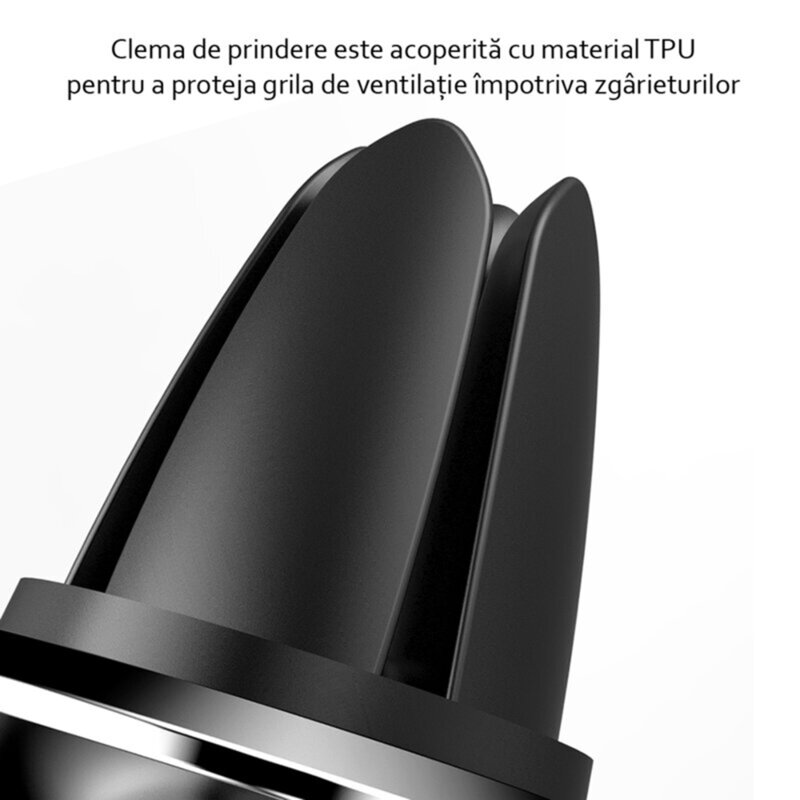 Suport telefon magnetic pentru masina Baseus, negru, SUER-A01