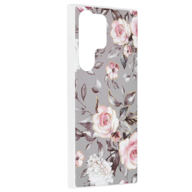 Husa Samsung Galaxy S23 Ultra Techsuit Marble, Bloom of Ruth Gray