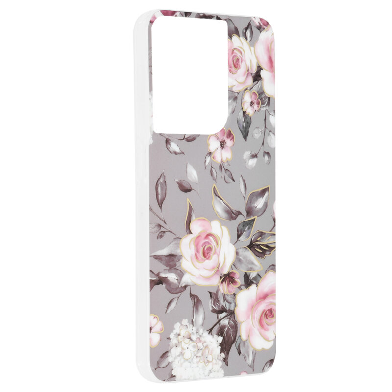 Husa Oppo Reno8 Techsuit Marble, Bloom of Ruth Gray