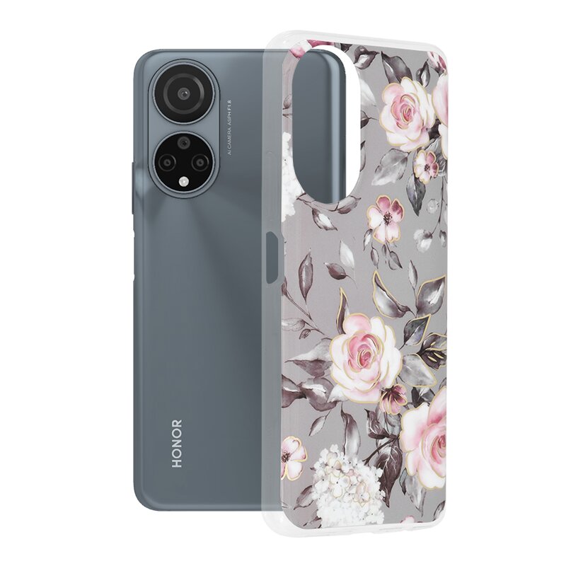 Husa Honor X7 Techsuit Marble, Bloom of Ruth Gray
