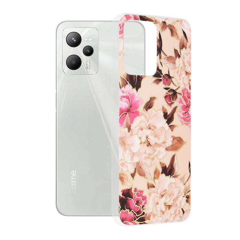 Husa Realme C35 Techsuit Marble, Mary Berry Nude