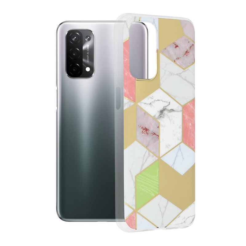 Husa Oppo A54 5G Techsuit Marble, mov