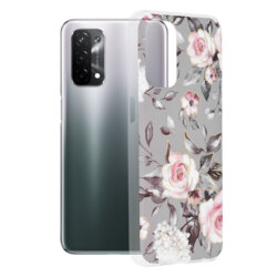 Husa Oppo A54 5G Techsuit Marble, Bloom of Ruth Gray