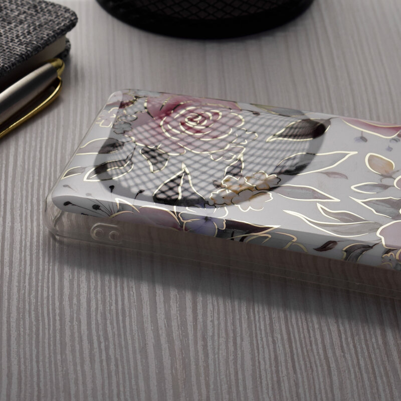 Husa iPhone 14 Pro Max Techsuit Marble, Chloe White
