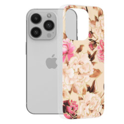 Husa iPhone 14 Pro Techsuit Marble, Mary Berry Nude